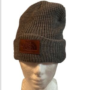 The North Face Unisex Ski Beanie Hat Grey Stretch Winter